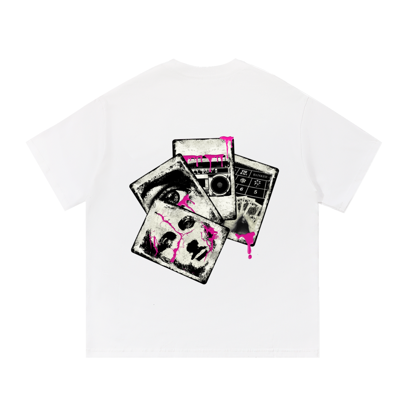 Collage Tee White