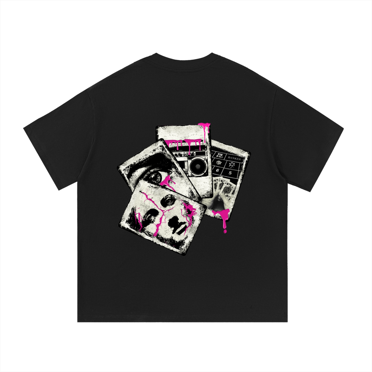Collage Tee Black