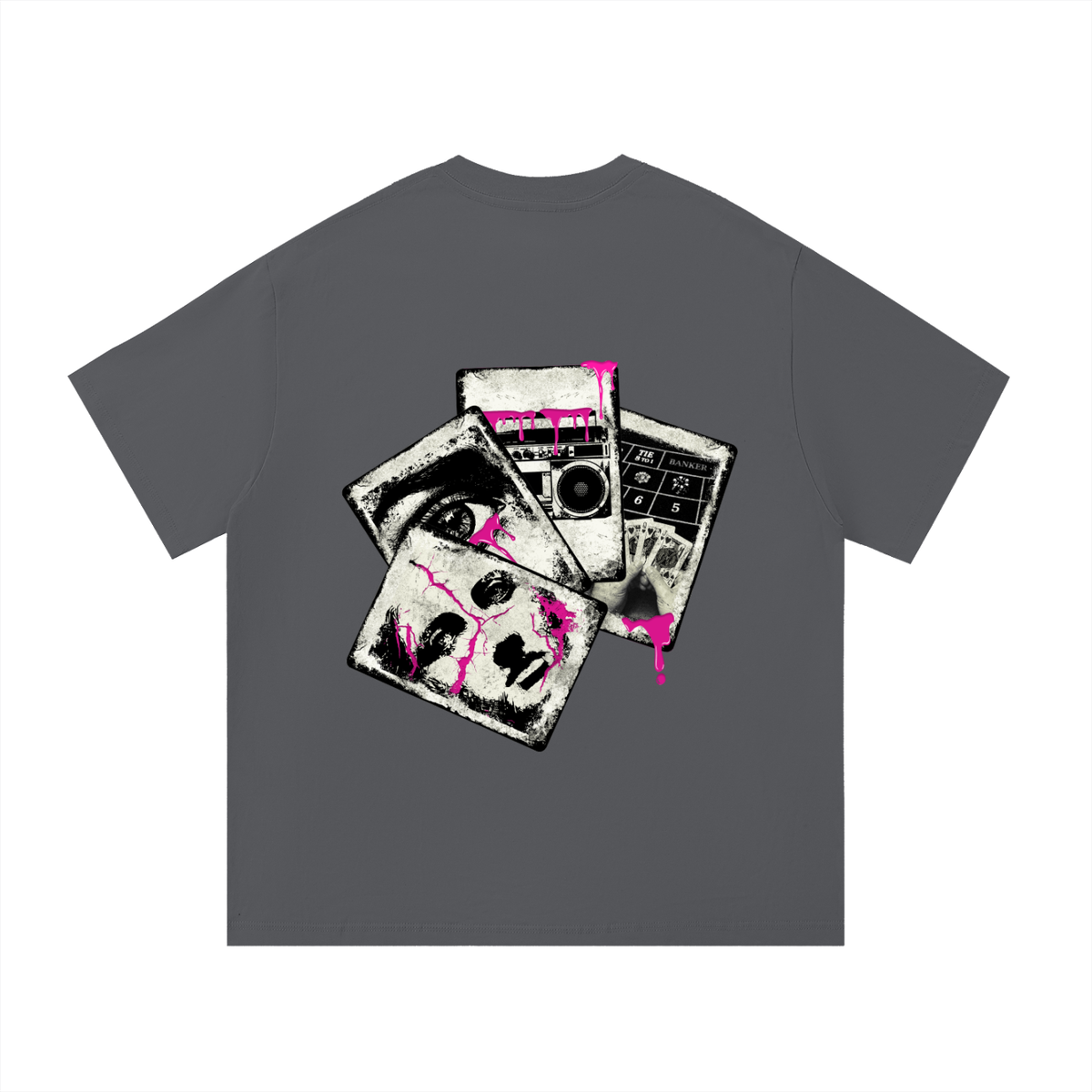 Collage Tee Grey