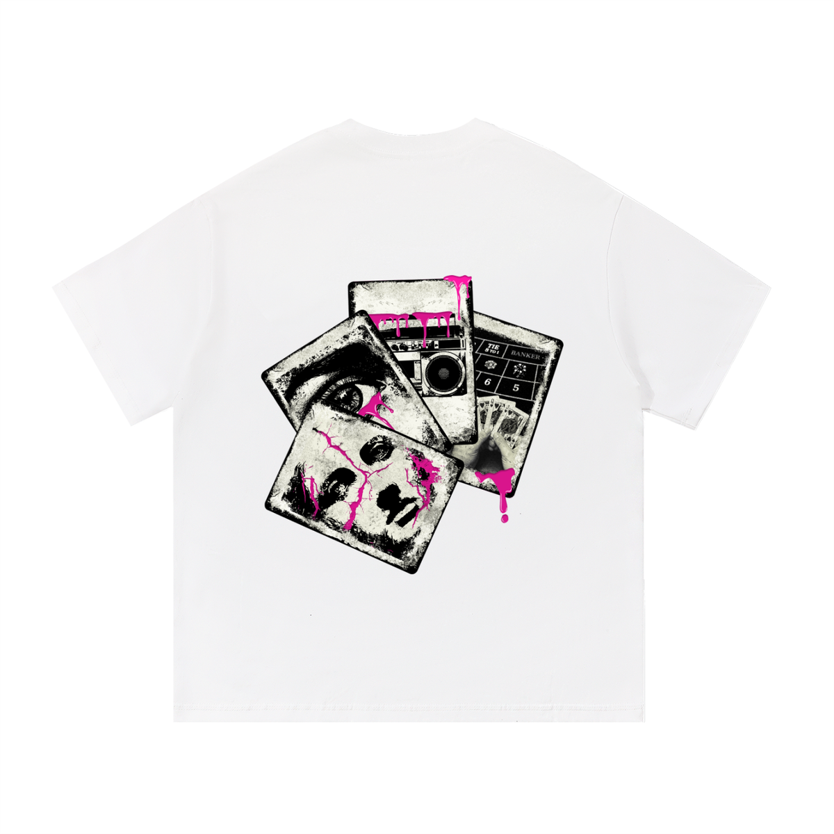 Collage Tee White
