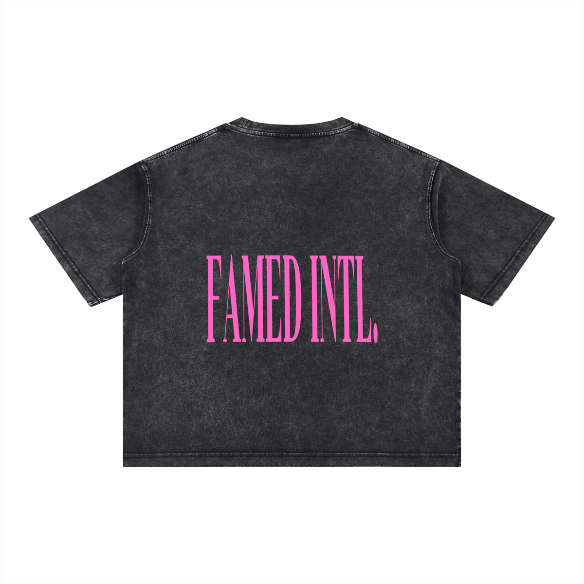 Mineral Wash Boxy Tee Black