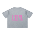 Mineral Wash Boxy Tee Grey