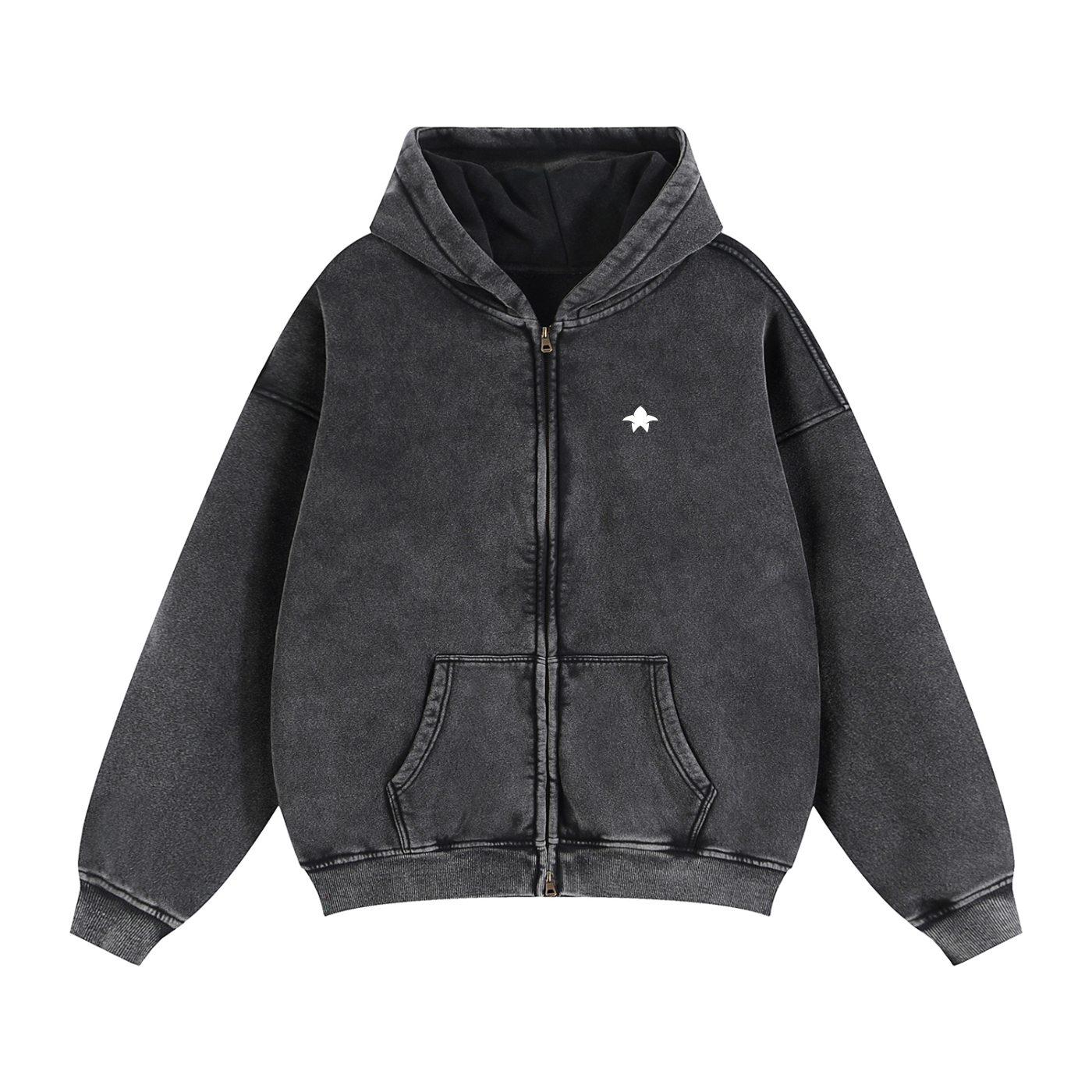 Grey Wing Zip-Up