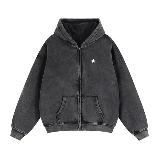 Grey Wing Zip-Up